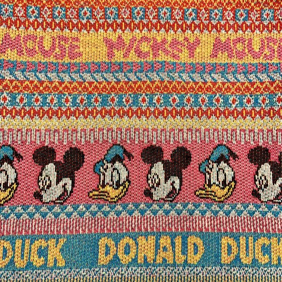 Zara x Disney Mickey Mouse & Donald Duck Halter Dress Jacquard Size Small - Picture 5 of 8